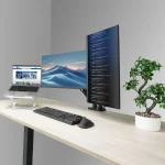 ACT AC8314 Gas Spring Dual Monitor Arm 17"-35" Black - Image 9