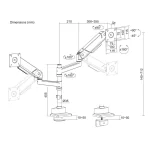 ACT AC8330 Dual Monitor arm 34" office solid pro - Image 4