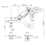 ACT AC8329 Monitor arm 45" office solid pro - Image 4