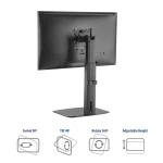 ACT AC8331 Free Standing Gas Spring Monitor Arm Office 10"-32" Black - Image 6