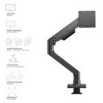 ACT AC8340 Single Monitor Arm Office Premium with Gas Spring - Image 10