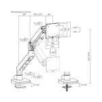 ACT AC8340 Single Monitor Arm Office Premium with Gas Spring - Image 14