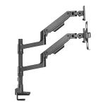 ACT AC8341 Single Monitor Arm and Laptop Arm Office Premium with Gas Spring Pole Mounted - Image 2