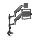 ACT AC8341 Single Monitor Arm and Laptop Arm Office Premium with Gas Spring Pole Mounted - Image 3