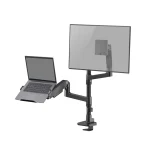 ACT AC8341 Single Monitor Arm and Laptop Arm Office Premium with Gas Spring Pole Mounted - Image 4
