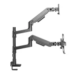 ACT AC8341 Single Monitor Arm and Laptop Arm Office Premium with Gas Spring Pole Mounted - Image 9