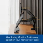 ACT AC8342 Dual Monitor Arm Office Premium with Gas Spring - Image 2