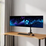 ACT AC8343 Dual Monitor Arm Office Premium with Gas Spring Pole Mounted - Image 10