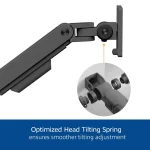 ACT AC8343 Dual Monitor Arm Office Premium with Gas Spring Pole Mounted - Image 5