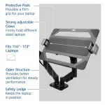 ACT AC8346 Universal laptop tray for monitor arms - Image 4