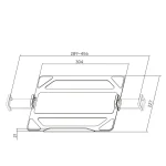 ACT AC8346 Universal laptop tray for monitor arms - Image 6