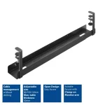 ACT AC8376 Under Desk Extendable Cable Management Tray with Clamp Mount - Image 2