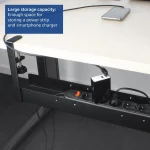 ACT AC8376 Under Desk Extendable Cable Management Tray with Clamp Mount - Image 6