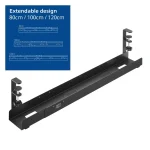 ACT AC8376 Under Desk Extendable Cable Management Tray with Clamp Mount - Image 7
