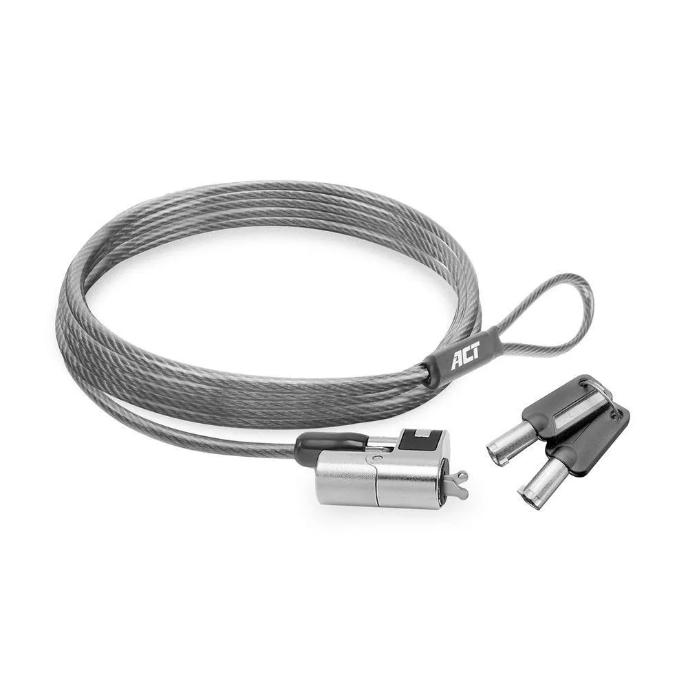 act-ac9040-wedge-laptop-lock-with-keys_1 ACT AC9040 Wedge Laptop Lock with keys - Image 1