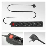 ACT Hálózati Elosztó Kapcsolóval 6DIN 3m Black - Image 4