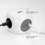 ACT Power Strip Cube F Socket Hálózati Elosztó 3DIN 1,5m White - Image 3