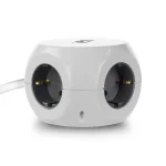 ACT Power Strip Cube F Socket Hálózati Elosztó 3DIN 1,5m White - Image 8