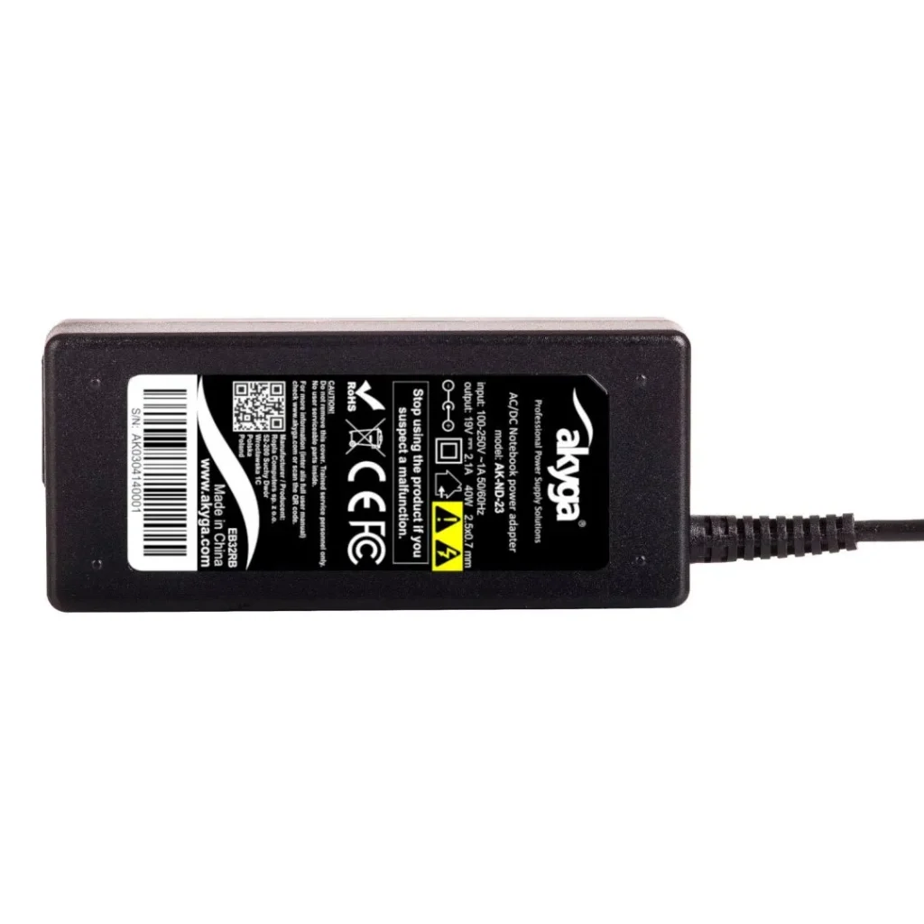 Akyga AK-ND-23 19V / 2,1A 40W 2,5x0,7mm Asus hálózati notebook töltő - Image 6