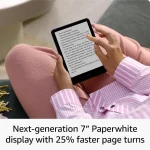 Amazon Kindle Paperwhite (2024) 7" E-book olvasó 32GB Metallic Jade (Reklám mentes) - Image 2