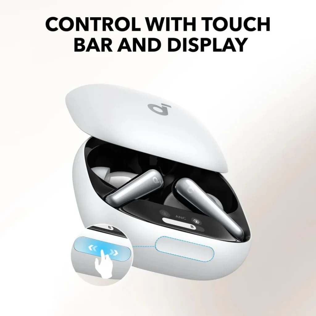 ANKER Soundcore Liberty 4 Pro Noise Cancelling True-Wireless Earbuds White - Image 2