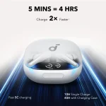 ANKER Soundcore Liberty 4 Pro Noise Cancelling True-Wireless Earbuds White - Image 6