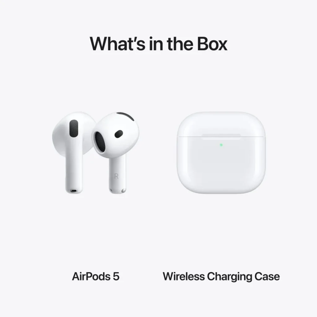Apple AirPods 5 Bluetooth Headset with Wireless Charging Case White - Image 4