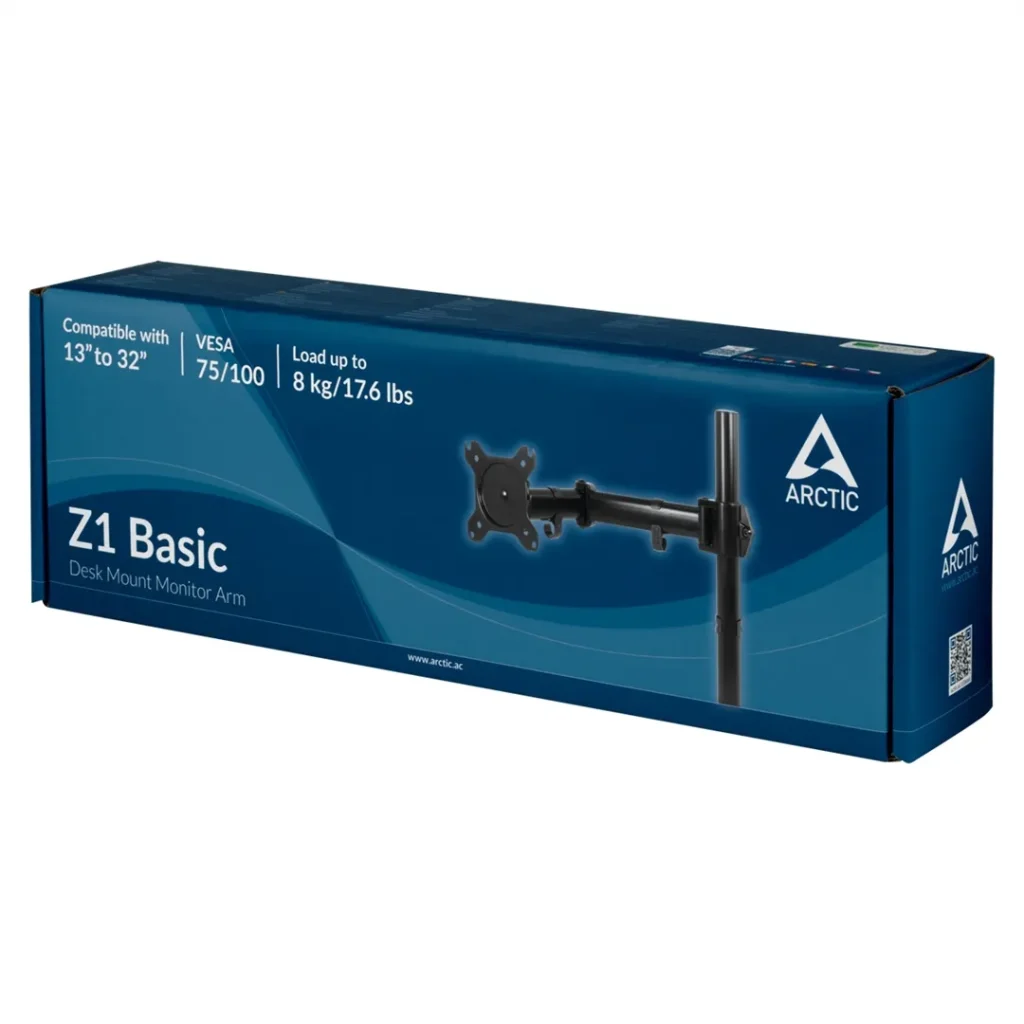 Arctic Z1 Basic Desk Mount Monitor Arm Black - Image 14