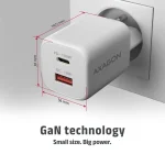 AXAGON ACU-PQ100W PD3.0 & QC4+ Dual Outputs Wall Charger 100W White - Image 10