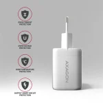 AXAGON ACU-PQ100W PD3.0 & QC4+ Dual Outputs Wall Charger 100W White - Image 7