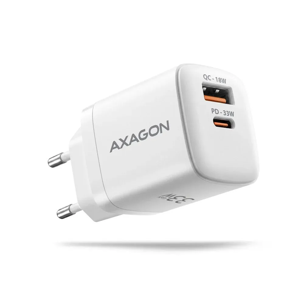 AXAGON ACU-PQ33W PD & QC Wall Charger 33W White