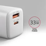 AXAGON ACU-PQ33W PD & QC Wall Charger 33W White - Image 2