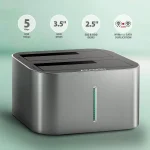 AXAGON ADSA-DC SuperSpeed USB DUAL2.5"/3.5" HDD/SSD DUAL dock - Image 18