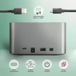 AXAGON ADSA-DC SuperSpeed USB DUAL2.5"/3.5" HDD/SSD DUAL dock - Image 23