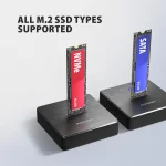 AXAGON ADSA-M2C11 USB-C 10Gbps docking station for M.2 NVMe / SATA SSD - Image 3