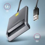AXAGON CRE-SM3T Smart Card/ID Card FlatReader - Image 3