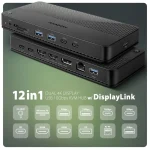 AXAGON HMC-DL-KVM 12in1 DisplayLink KVM Switch - Image 2