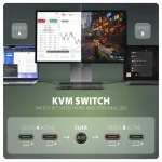 AXAGON HMC-DL-KVM 12in1 DisplayLink KVM Switch - Image 6