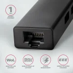 AXAGON HMC-GL3A SuperSpeed USB-C hub + Gigabit LAN Black - Image 3