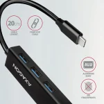 AXAGON HMC-GL3A SuperSpeed USB-C hub + Gigabit LAN Black - Image 5