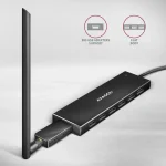 AXAGON HUE-F7A SuperSpeed USB-A FLAT HUB Black - Image 4