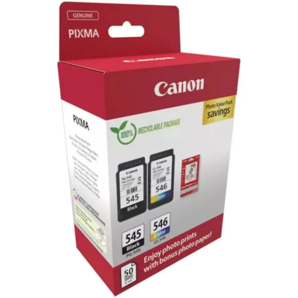 Canon PG-545/CL-546 Multipack tintapatron + Photo Paper Value Pack 50db - Image 2