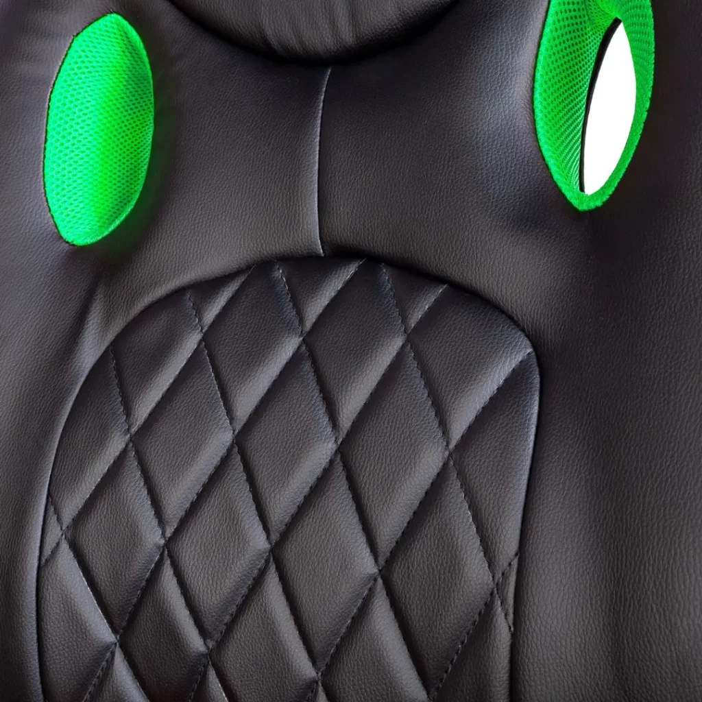 Delight BMD1116GR Gaming Chair Black/Green - Image 2