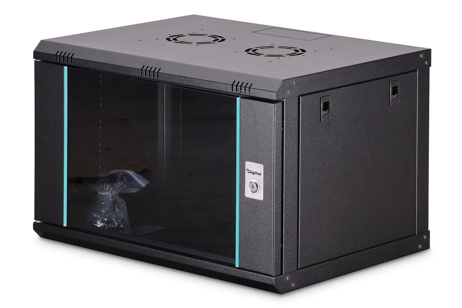 Digitus Dynamic DN-37101 19" 7U Falra szerelhető Rackszekrény Black
