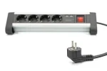 Digitus Hálózati Elosztó Kapcsolóval 4DIN 1,5m Silver/Black - Image 3