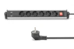 Digitus Hálózati Elosztó Kapcsolóval 6DIN, 3xUSB 1,5m Black - Image 6