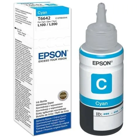 Epson tintatartály, T6642, L sorozathoz, cián