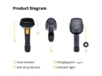 EQuip Wireless 2D Barcode Scanner with Stand Vonalkódolvasó Black - Image 14