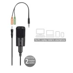 Ewent EW3552 Multimedia Microphone with noise cancelling Black - Image 3