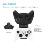 FIXED Kettős töltőállomás Xbox Series S, X kontrollerhez és One vezeték nélküli vezérlőkhöz, fekete - Image 5